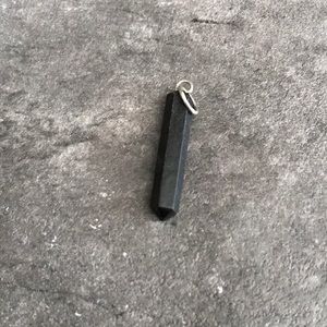 Obsidian necklace pendant